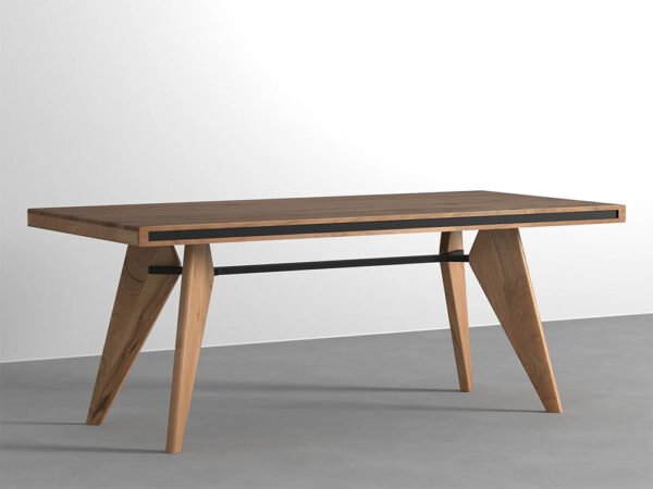 Handcrafted Solid Wood Dining Table - Image 2