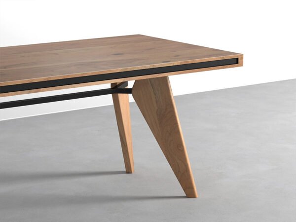 Handcrafted Solid Wood Dining Table - Image 4