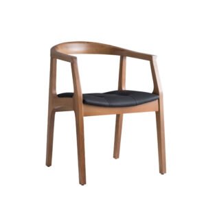 Mira Curve – Sculpted Wooden Armchair by Woodenedge